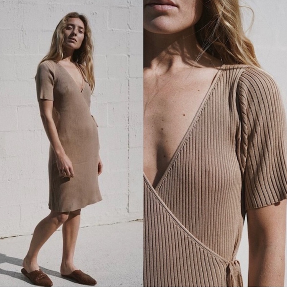St. Agni - Anais Wrap Knit Dress